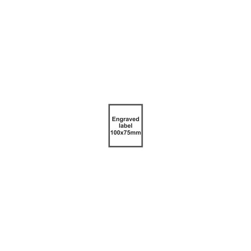 Engraved Traffolyte Label 100x75mm - R M Labels