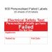 500 Personalised Electrical Safety Test Failed Self-adhesive Vinyl Labels