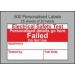 Personalised Electrical Safety PAT Test Failed Labels