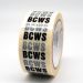 BCWS Pipe ID Tape 50mm x 33M self-adhesive, black text on white