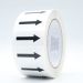 Black Arrows on White Pipe ID Tape 50mm wide x 23 metres External Grade