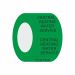 Central Heating Water Service self-adhesive Pipework ID Tape - 50mm wide x 33 metres - Green BS 12-D-45 - Internal Grade