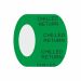 Chilled Return self-adhesive Pipework ID Tape - 50mm wide x 33 metres - Green BS 12-D-45 - Internal Grade