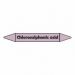 Chlorosulphonic Acid Pipe Marker self adhesive vinyl code  PMAc16a