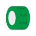 CHW - Central Heating Water self-adhesive Pipework ID Tape - 50mm wide x 33 metres - Green BS 12-D-45 - Internal Grade