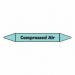 Compressed Air Pipe Marker self adhesive vinyl code PMCa04a