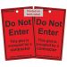 Do Not Enter Door Hanging Tag - Reusable - R M Labels