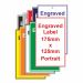 Engraved Traffolyte Label - 175mm high x 125mm wide - Orientation: Portrait