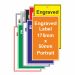 Engraved Traffolyte Label - 175mm high x 50mm wide - Orientation: Portrait