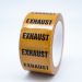 Exhaust Pipe Identification Tape for Gases - R M Labels - ID137T50YO