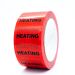 Heating self-adhesive Pipe ID Tape 50mm wide Red