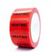 Heating self-adhesive Pipework ID Tape 50mm wide Red