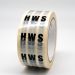 HWS Pipe ID Tape 50mm x 33M self-adhesive, black text on white