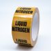 Liquid Nitrogen Pipe Identification Tape - R M Labels - ID123T50YO