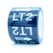 LT2 Stub + Arrows Pipe ID Tape 75mm x 33 metres - Blue & White - Internal Grade