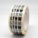 LTHW Pipe ID Tape 50mm x 33M self-adhesive, black text on white