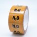 Nitrous Oxide Pipe Identification Tape - R M Labels - ID139T50YO