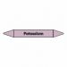 Potassium Pipe Marker self adhesive vinyl code PMAc52a