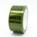 Waste Water Pipe Identification Tape - Green 12-D-45 - R M Labels - ID291T50G