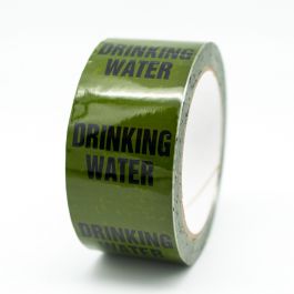 Drinking Water Pipe Identification Tape ID157T50G - R M Labels