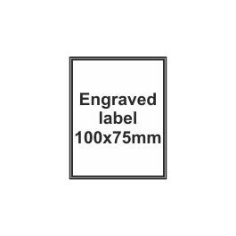 Engraved Traffolyte Label 100x75mm - R M Labels