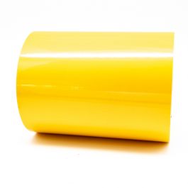 Traffic Yellow External Pipe Identification Tape 150mm wide RAL 1023 Code EXD451C150 - R M Labels