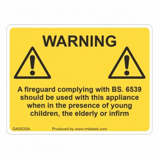 Standard Gas Labels